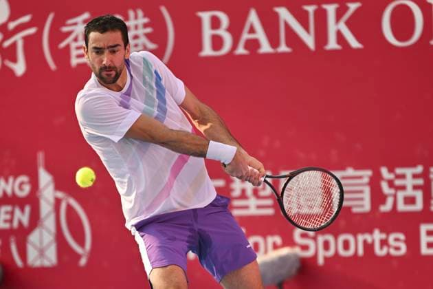 Hong Kong Tennis Open - Day 2 Marin Cilic, a Croatian tennis player, during a match at the Hong Kong Tennis Open ATP, Tennis Herren 250) on January 5, 2026 in Hong Kong. (Photo by Kobe Li Nexpher Images) Hong Kong