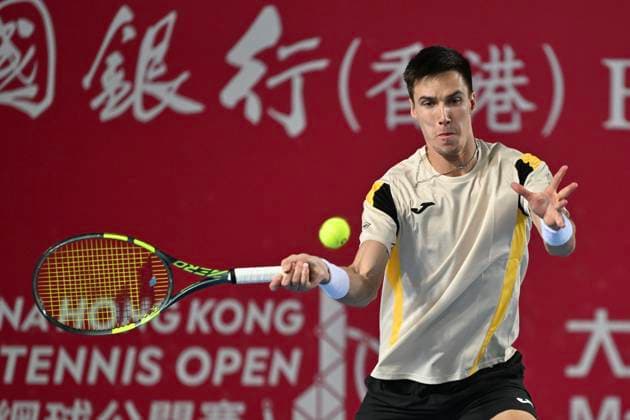 RECORD DATE NOT STATED Hong Kong Tennis Open - Day 2 Fabian Marozsan, a Hungarian tennis player, during a match at the Hong Kong Tennis Open ATP, Tennis Herren 250) on January 5, 2026 in Hong Kong. (Photo by Kobe Li Nexpher Images) Hong Kong
