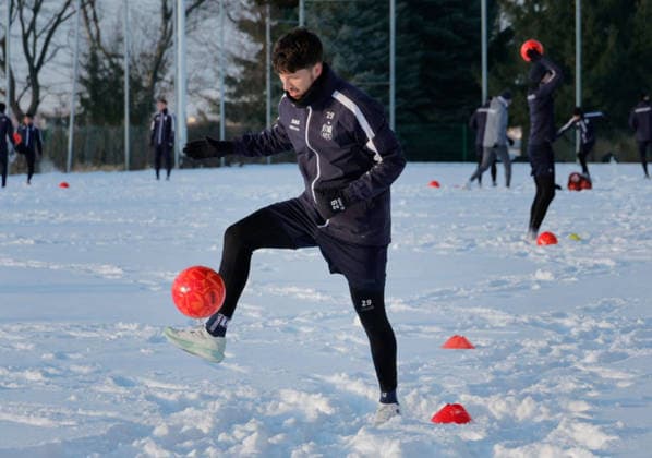 CFC _Trainingsauftakt 05.01.2026, Chemnitz, Sportforum, Fussball, Regionalliga Nordost 2025 2026, CFC, Training Die Mannschaft des CFC trifft sich zum 1. Training im neuen Jahr. Damit beginnt die Vorbereitung auf das zweite Saison- Halbjahr. Tom Baumgart Chemnitz Sachsen BRD *** CFC training kick-off 05 01 2026, Chemnitz, Sportforum, Sport, Football, Regionalliga Nordost 2025 2026, CFC, Training The CFC team meets for the first training session of the new year This marks the start of preparations for the second half of the season Tom Baumgart Chemnitz Saxony BRD