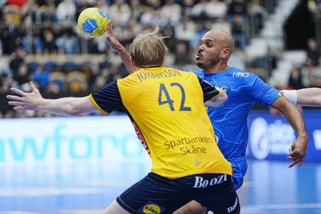 Brazil s Tarcisio Freitas during the friendly handball match between Sweden and Brazil at Husqvarna Garden, Jonkoping, Sweden, January 05, 2025. JÖNKÖPING SWEDEN x9200x  Copyright: xBjörnxLarssonxRosvall TTx HANDBALL SWEDEN-BRAZIL