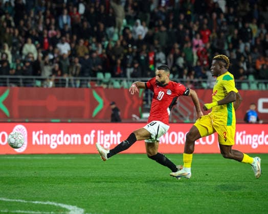 Egypt vs Benin match at the African Cup of Nations 2025 - 16th Round Mohamed Salah scoring the 3rd goal for Egypt during the match between Egypt vs Benin in the African Cup of Nations 2025 - 16th Round at Grand Stade D Agadir , Agadir, Morocco Agadir Agadir Morocco Copyright: xMohamedxTageldinx
