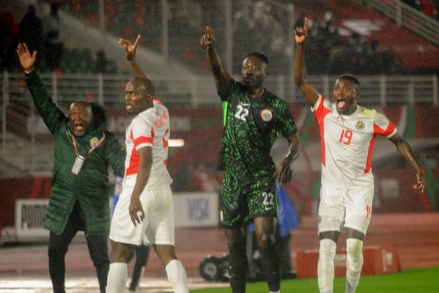 FES, MOROCCO - JANUARY 5: Akor Adams of Nigeria and Coach Francisco Queriol Conde, Bruno Alberto Langa and Witiness Chimoio Quembo of Mozambique during the Africa Cup of Nations (AFCON) match between Nigeria and Mozambique on January 5ft, 2026 at Complexe Sportif De Stade, Morocco. Photo by Segun Ogunfeyitimi Copyright: xshengolpixsx
