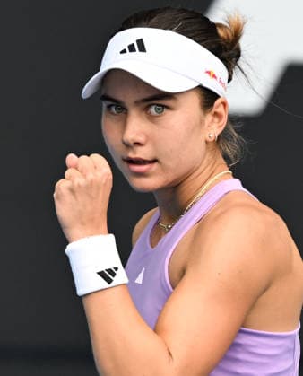 USA™s Iva Jovic during the 2026 ASB Classic Women™s Tennis Tournament at Manuka Doctor Arena, Auckland, New Zealand. Monday 5 January 2026. Photo: Andrew Cornaga z Auckland New Zealand Copyright: xAndrewxCornaga x