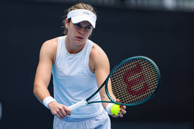 Caty McNally of America during Round 32 Women™s ASB Classic Tennis Tournament at Manuka Doctor Arena, Auckland, New Zealand on Monday 5 January 2026. Photo: Joshua Devenie z Copyright: xx