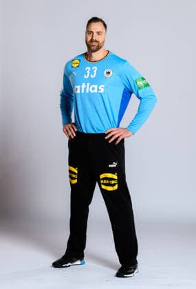 Muenchen: Handball DHB - Deutschland - Fotoshooting Torhueter Andreas Wolff (Deutschland) Deutschland