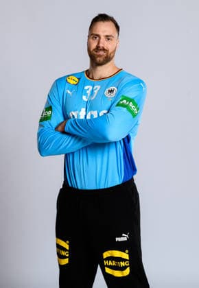 Muenchen: Handball DHB - Deutschland - Fotoshooting Torhueter Andreas Wolff (Deutschland) Deutschland
