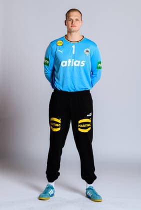 Muenchen: Handball DHB - Deutschland - Fotoshooting Torhueter David Späth David Spaeth (Deutschland) Deutschland