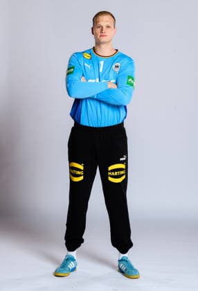 Muenchen: Handball DHB - Deutschland - Fotoshooting Torhueter David Späth David Spaeth (Deutschland) Deutschland