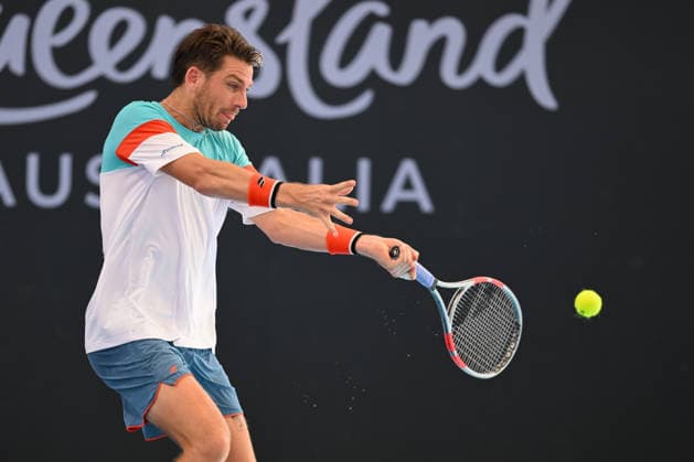 TENNIS BRISBANE INTERNATIONAL, Cameron Norrie of United Kingdom in action against Ugo Humbert of France during day three of the Brisbane International tennis tournament at Pat Rafter Arena in Brisbane, Tuesday, January 6, 2026. ( NO ARCHIVING, EDITORIAL USE ONLY BRISBANE QUEENSLAND AUSTRALIA  Copyright: xZAINxMOHAMMEDx 20260106164975783566