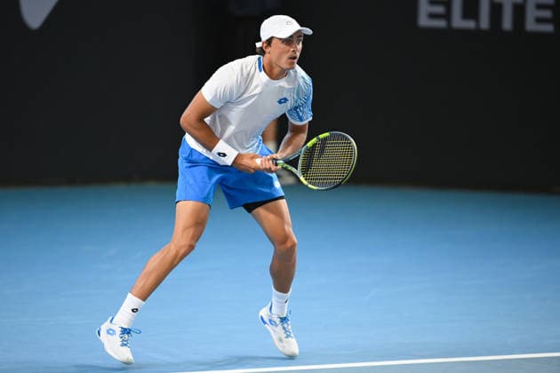 TENNIS BRISBANE INTERNATIONAL, Adam Walton of Australia in action against Rinky Hijikata of Australia during day three of the Brisbane International tennis tournament at Pat Rafter Arena in Brisbane, Tuesday, January 6, 2026. ( NO ARCHIVING, EDITORIAL USE ONLY BRISBANE QUEENSLAND AUSTRALIA  Copyright: xZAINxMOHAMMEDx 20260106135155266766