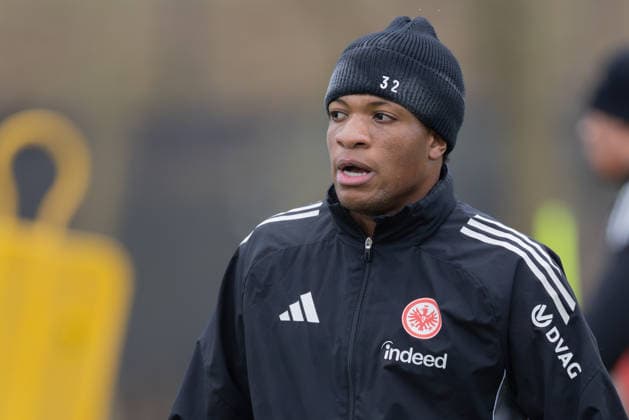 Training Eintracht Frankfurt Jessic Ngankam (Eintracht Frankfurt, 32). Training von Eintracht Frankfurt am 5. Januar 2026 im Deutsche Bank Park in Frankfurt am Main., Frankfurt am Main Hessen Deutschland Deutsche Bank Park