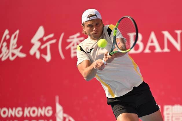 Hong Kong Tennis Open(ATP250) - Day 3 Alexandre Muller, a French tennis player, during a match at the Hong Kong Tennis Open(ATP250) on January 6, 2026 in Hong Kong. (Photo by Kobe Li Nexpher Images) Hong Kong