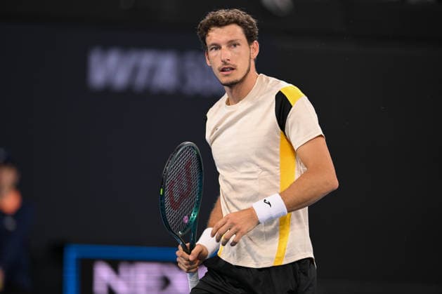 TENNIS BRISBANE INTERNATIONAL, Pablo Carreno Busta of Spain in action against Grigor Dimitrov of Bulgaria during day three of the Brisbane International tennis tournament at Pat Rafter Arena in Brisbane, Tuesday, January 6, 2026. ( NO ARCHIVING, EDITORIAL USE ONLY BRISBANE QUEENSLAND AUSTRALIA  Copyright: xZAINxMOHAMMEDx 20260106137695298828