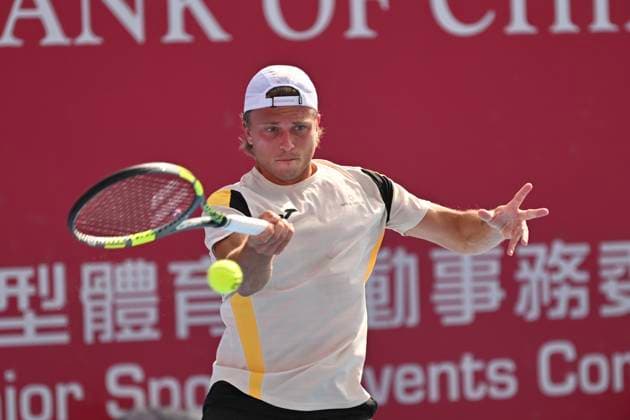 Hong Kong Tennis Open(ATP250) - Day 3 Alexandre Muller, a French tennis player, during a match at the Hong Kong Tennis Open(ATP250) on January 6, 2026 in Hong Kong. (Photo by Kobe Li Nexpher Images) Hong Kong