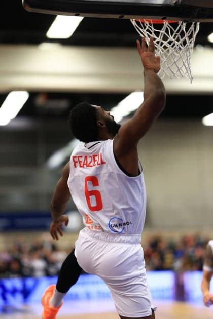 RECORD DATE NOT STATED Spielaktion mit KeyShawn Feazell (6; Basketball Nymburg) am Korb Basketball Champions League: MLP Academics Heidelberg – ERA Basketball Nymburk KeyShawn Feazell (6; Basketball Nymburg) am Korb