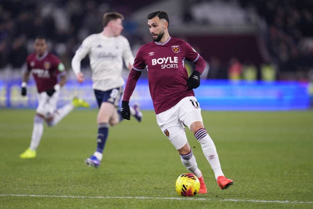 Premier League West Ham United v Nottingham Forest Valentin Castellanos of West Ham United on the ball during the Premier League match West Ham United vs Nottingham Forest at London Stadium, London, United Kingdom, 6th January 2026 (Photo by Harvey Murphy News Images) Copyright: xHarveyxMurphy NewsxImagesx