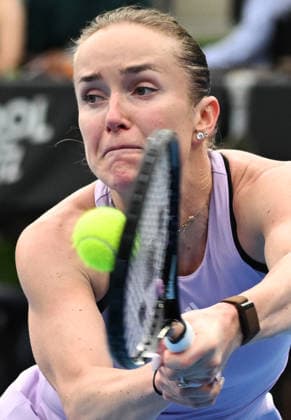 Ukraine™s Elina Svitolina during her singles match at the 2026 ASB Classic Women™s Tennis Tournament at Manuka Doctor Arena, Auckland, New Zealand. Tuesday 6 January 2026. Photo: Andrew Cornaga z Auckland New Zealand Copyright: xAndrewxCornaga x