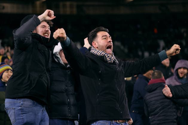West Ham United v Nottingham Forest 06 January 2026, London - Premier League Football - West Ham United v Nottingham Forest - a premature celebration by West Ham fans as VAR disallows a goal - Photo: Jacques Feeney Offside. London UK Copyright: xJacquesxFeeneyx xOffsidexOffside