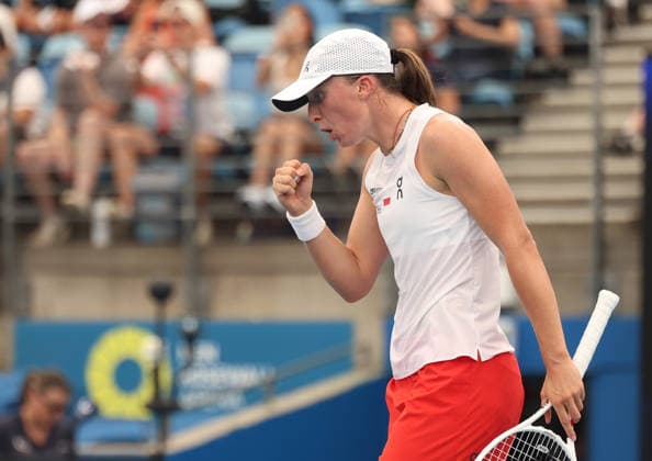 January 7, 2026, Sydney, New South Wales, Australia: IGA SWIATEK of Poland after the match against S. Lamens of Netherlands in the single competition group F during the United Cup at Ken Rosewall Arena, Sydney, Australia. Sydney Australia - ZUMAc278 20260107_zsp_c278_022 Copyright: xMarcinxCholewinskix