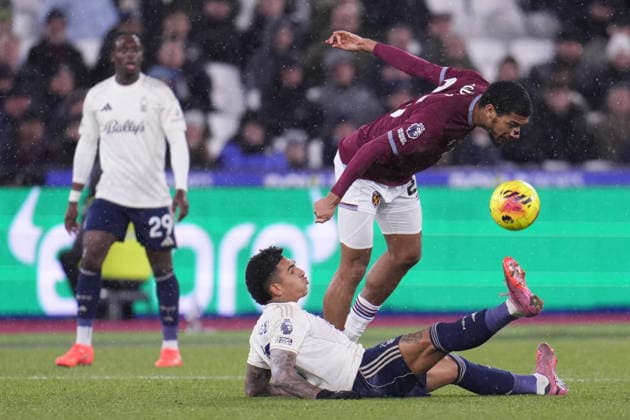 Premier League West Ham United v Nottingham Forest during the Premier League match West Ham United vs Nottingham Forest at London Stadium, London, United Kingdom, 6th January 2026 (Photo by Harvey Murphy News Images) Copyright: xHarveyxMurphy NewsxImagesx