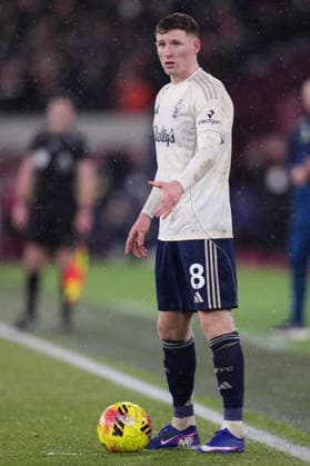Premier League West Ham United v Nottingham Forest Elliot Anderson of Nottingham Forest during the Premier League match West Ham United vs Nottingham Forest at London Stadium, London, United Kingdom, 6th January 2026 (Photo by Harvey Murphy News Images) Copyright: xHarveyxMurphy NewsxImagesx