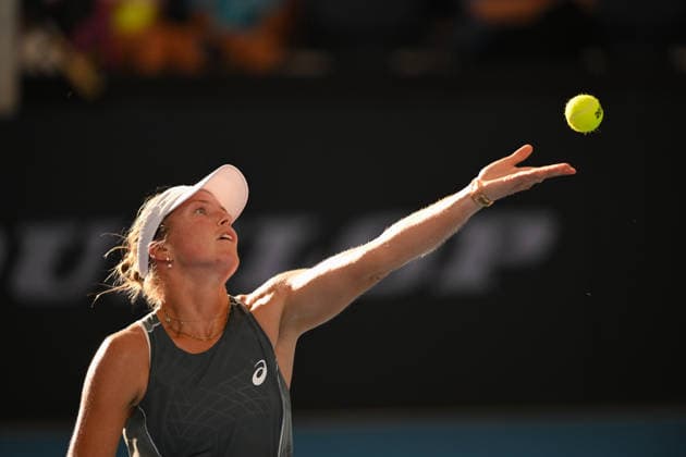 TENNIS BRISBANE INTERNATIONAL, Olivia Gadecki of Australia in action against Mirra Andreeva during day four of the Brisbane International tennis tournament at Pat Rafter Arena in Brisbane, Wednesday, January 7, 2026. ( NO ARCHIVING, EDITORIAL USE ONLY BRISBANE QUEENSLAND AUSTRALIA  Copyright: xZAINxMOHAMMEDx 20260107195275494858