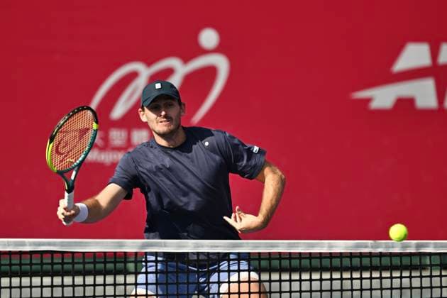 Hong Kong Tennis Open(ATP250) - Day 4 Alexander Erler, an Austria tennis player, during a match at the Hong Kong Tennis Open(ATP250) on January 7, 2026 in Hong Kong. (Photo by Kobe Li Nexpher Images) Hong Kong