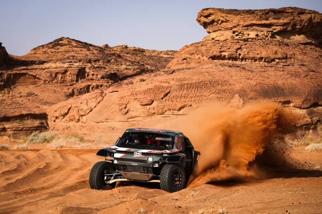 DAKAR 2026 - STAGE 4 299 AL-ATTIYAH Nasser (qat), LURQUIN Fabian (bel), The Dacia Sandriders, Dacia, Ultimate, BF Goodrich, FIA W2RC, action during the Stage 4 of the Dakar 2026, on January 7, 2026 between Al-Ula and Bivouac Refuge, Saudi Arabia - Al-UlaSaudi Arabia  Copyright: xFREDERICxLExFLOCxHx