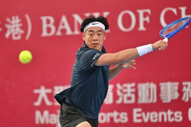 Hong Kong Tennis Open(ATP250) - Day 4 Coleman Wong, a Hong Kong tennis player, during a match at the Hong Kong Tennis Open(ATP250) on January 7, 2026 in Hong Kong. (Photo by Kobe Li Nexpher Images) Hong Kong