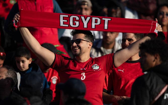 Egypt v Benin Round Of 16 - Africa Cup Of Nations AGADIR, MOROCCO - JANUARY 5: Egypt fan during the Africa Cup Of Nations Round Of 16 match between Egypt and Benin at Stade Adrar on January 5, 2026 in Agadir, Morocco. Agadir Morocco Copyright: xVisionhausx 776422274