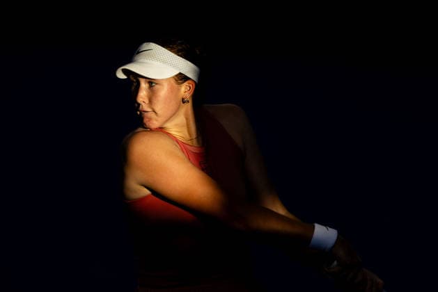 January 7, 2026, Brisbane, Qld, Australia: MIRRA ANDREEVA of Russia plays a backhand during her WomenÃ¢â‚¬â ¢s Singles round of 32 match against OLIVIA GADECKI of Australia at the Brisbane International. Brisbane Australia - ZUMAt173 20260107_zsp_t173_052 Copyright: xStephanexThomasx