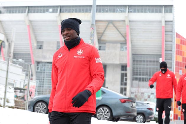 07.01.2026, xrekx, Fussball 2.Bundesliga, 1.FC Kaiserslautern - Training v.l. Afeez Aremu (1.FC Kaiserslautern) (DFL DFB REGULATIONS PROHIBIT ANY USE OF PHOTOGRAPHS as IMAGE SEQUENCES and or QUASI-VIDEO) Kaiserslautern