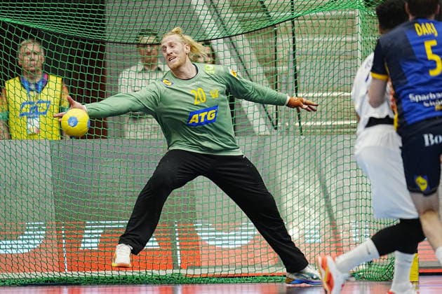 GOTHENBURG, SWEDEN 20260107 Sweden s goalkeeper Mikael Appelgren during Wednesday s international handball match between Sweden and Brazil in Partille arena. GÖTEBORG SWEDEN x9200x Copyright: xBjörnxLarssonxRosvall TTx HANDBALL SWEDEN-BRAZIL