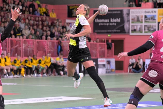Dana Bleckmann (BVB Borussia Dortmund Handball, 66) TusSies Metzingen vs. BVB Borussia Dortmund Handball, Handball, Alsco HBF, 12.Ligaspieltag, Saison 2025 2026, 07.01.2026 TusSies Metzingen vs. BVB Borussia Dortmund Handball, Handball, Alsco HBF, 12.Ligaspieltag, Saison 2025 2026, 07.01.2026 Tuebingen Copyright: xEibner-Pressefoto TobiasxBaurx EP_TBR