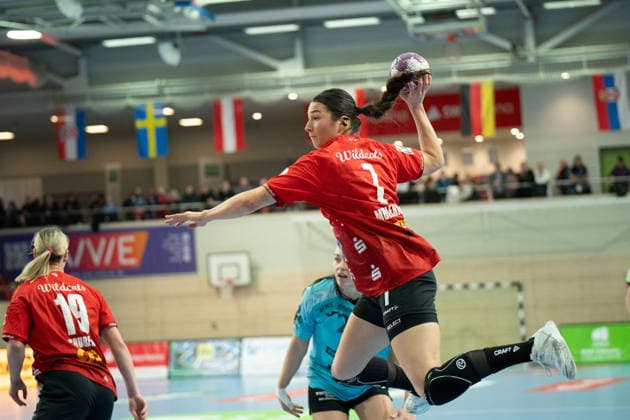 Engelina Alida Corona Molenaar (Halle, 7), SV Union Halle-Neustadt vs. Thüringer HC, Handball, 1. Bundesliga Frauen, Saison 2025 26, 12. Spieltag, 07.01.2026 Halle SWH Arena Sachsen-Anhalt Deutschland
