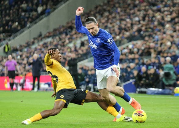 Premier League Everton v Wolverhampton Wanderers Jack Grealish of Everton in action during the Premier League match Everton vs Wolverhampton Wanderers at Hill Dickinson Stadium, Liverpool, United Kingdom, 7th January 2026 (Photo by Richard Bierton News Images) Liverpool Hill Dickinson Stadium Merseyside United Kingdom Copyright: xRichardxBierton NewsxImagesx