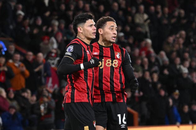 Bournemouth v Tottenham Hotspur, Premier League Goal 1-1 - Evanilson (9) of AFC Bournemouth celebrates scoring the equalising goal during the Premier League match between Bournemouth and Tottenham Hotspur at the Vitality Stadium, Bournemouth, UK on 7 January 2026. Bournemouth Vitality Stadium Dorset UK Editorial use only DataCo restrictions apply See www.football-dataco.com , Copyright: xGrahamxHuntx PSI-23541-0054