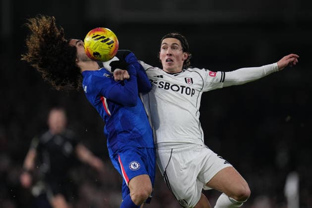 Premier League Fulham v Chelsea Marc Cucurella of Chelsea fouls Harry Wilson of Fulham leading to red card during the Premier League match Fulham vs Chelsea at Craven Cottage, London, United Kingdom, 7th January 2026 (Photo by Harvey Murphy News Images) Copyright: xHarveyxMurphy NewsxImagesx