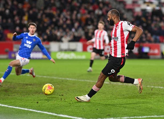 Brentford v Sunderland Premier League Igor Thiago of Brentford scores his sides opening goal during the Premier League match at the Gtech Community Stadium, Brentford 07 01 2026 UK Newspapers OUT Copyright: xNigelxBramleyx FIL-22756-0025