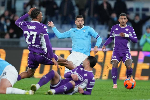 Lazio™s Mattia Zaccagni during the Serie A EniLive soccer match between Lazio and Fiorentina at the Rome s Olympic stadium, Italy - Wednesday January 7, 2026 - Soccer ( Photo by Alfredo Falcone LaPresse )  Copyright: xAlfredoxFalcone LaPressex