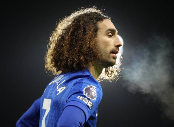 Fulham v Chelsea, English Premier League, Craven Cottage, London, UK - 07 01 2026 Marc Cucurella of Chelsea during the Premier League game away against Fulham at Craven Cottage London Craven Cottage London GBR, UK NEWSPAPERS OUT Copyright: xMarkxGreenwoodx