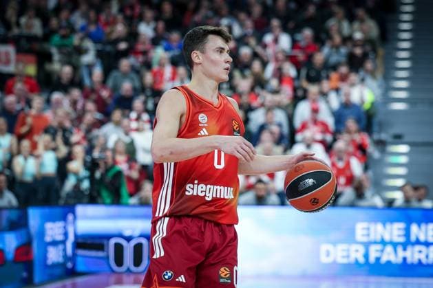 Neno Dimitrijevic 0 (FC Bayern) in Aktion, FC Bayern Muenchen Basketball vs. Kosner Baskonia Vitoria-Gasteiz, Basketball, Maenner, Turkish Airlines EuroLeague, Regulaere Saison, Saison 2025 2026, 07.01.2026 Muenchen Bayern Deutschland