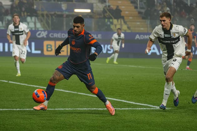 January 7, 2026, Parma: Inter™s Luis Henrique in action during the italian soccer Serie A match between Parma Calcio 1913 vs FC Internazionale Milano on january 7, 2026 at the Stadio Ennio Tardini in Parma, Italy. ANSA Soccer: Serie A; Parma Vs Inter  - ZUMAa110 20260107_zaf_a110_072 Copyright: xLorenzoxCattanix