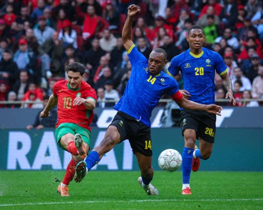 Morocco vs Tanzania match at the African Cup of Nations 2025 - 16th Round Ibrahim Diaz trying to score during the match between Morocco vs Tanzania in the African Cup of Nations 2025 - Group B at Prince Moulay Abdellah Stadium, Rabat, Morocco Rabat Rabat Morocco Copyright: xMohamedxTageldinx