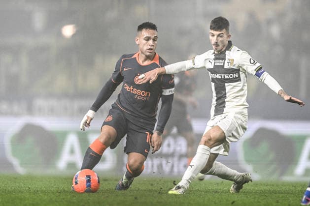 CALCIO - Serie A - Parma Calcio vs Inter - FC Internazionale Lautaro Martinez of FC Inter in action during the Italian Serie A football match between Parma Calcio 1913 and Inter FC Internazionale on January 7th 2026 at Ennio Tardini stadium in Parma, Italy Parma Italy  Copyright: xIPAxSport ABACAx