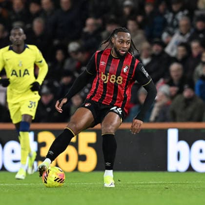 Bournemouth v Tottenham Hotspur Premier League Antoine Semenyo of Bournemouth during the Premier League match at the Vitality Stadium, Bournemouth 07 01 2026 UK Newspapers OUT Copyright: xJeremyxLandeyx FIL-22755-0086