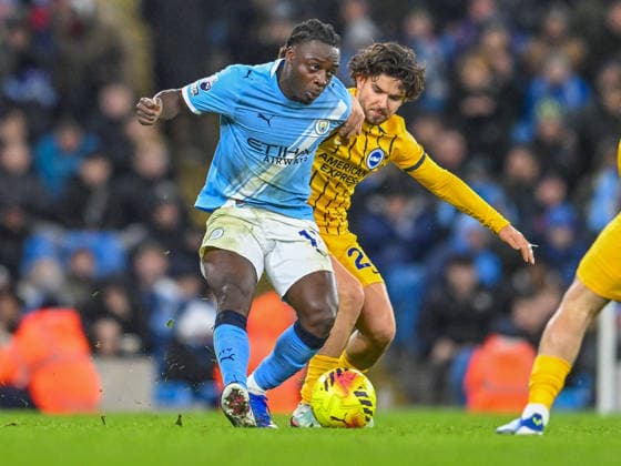 Manchester City v Brighton and Hove Albion Premier League Jeremy Doku of Manchester City during the Premier League match at the Etihad Stadium, Manchester 07 01 2026 UK Newspapers OUT Copyright: xKarlxVallantinex FIL-22758-0094