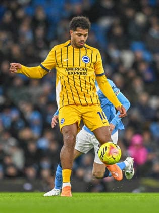 Manchester City v Brighton and Hove Albion Premier League Georginio Rutter of Brighton & Hove Albion during the Premier League match at the Etihad Stadium, Manchester 07 01 2026 UK Newspapers OUT Copyright: xKarlxVallantinex FIL-22758-0104