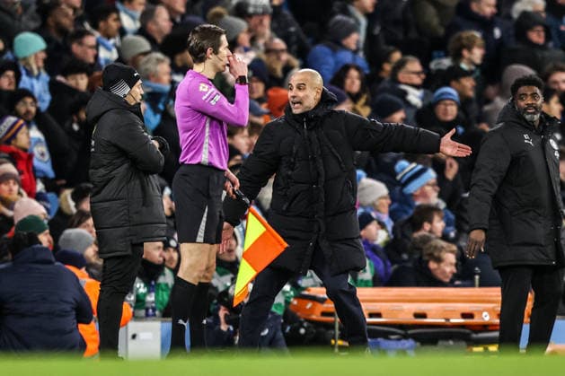 Premier League Manchester City v Brighton and Hove Albion Pep Guardiola manager of Manchester City reacts during the Premier League match Manchester City vs Brighton and Hove Albion at Etihad Stadium, Manchester, United Kingdom, 7th January 2026 (Photo by Alfie Cosgrove News Images) Manchester Etihad Stadium Manchester United, ManU Kingdom Copyright: xAlfiexCosgrove NewsxImagesx