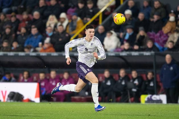 Burnley v Manchester United, ManU Premier League Benjamin Å eÅ¡ko of Manchester United during the Premier League between Burnley and Manchester United at Turf Moor, Burnley 07 01 2026 UK Newspapers OUT Copyright: xMattxWilkinsonx FIL-22757-0085